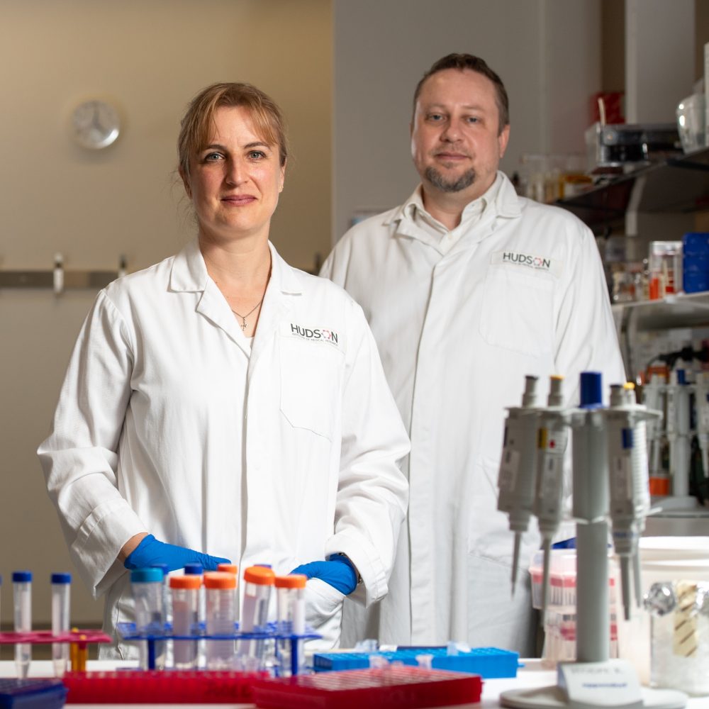 Professor Claudia Nold and Professor Marcel Nold from The Ritchie Centre at Hudson Institute of Medical Research