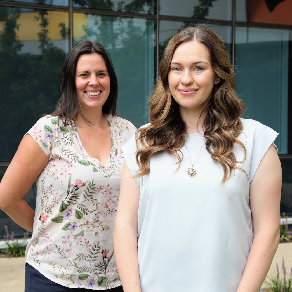 Dr Miranda Davies-Tuck and PhD student Kirstin Tindal research how to reduce preterm stillbirth