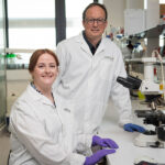 L-R: Ellen Jarred and Associate Professor Patrick Western at Hudson Institute