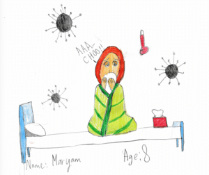 What it feels like to have the flu. Maryam Rasyad, Age 8