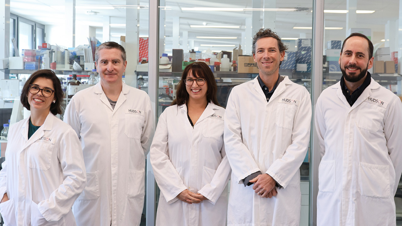 Dr Natalia Sampaio, Professor Carl Walkley, Dr Sophia Davidson, Professor Seth Masters, Associate Professor Michael Gantier head up the Nucleic Acid Sensing CRE