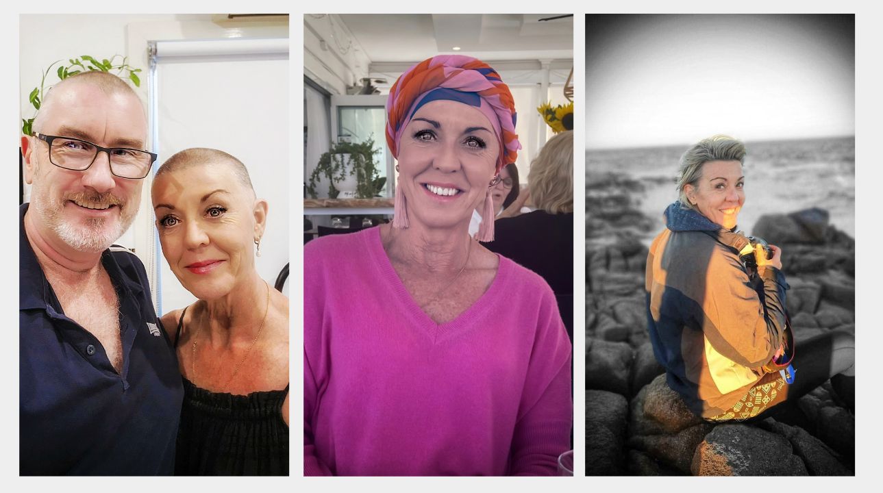 Lee Matthews with her partner Kevin 