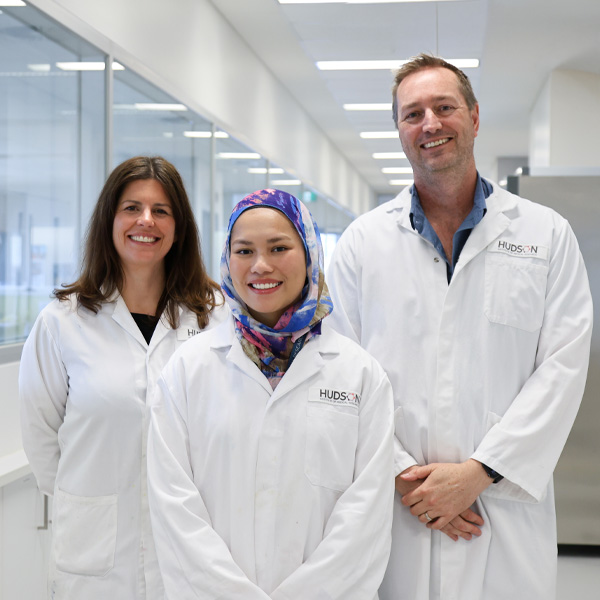 Dr Beth Allison, Professor Graeme Polglase and Zahrah Azman SQ