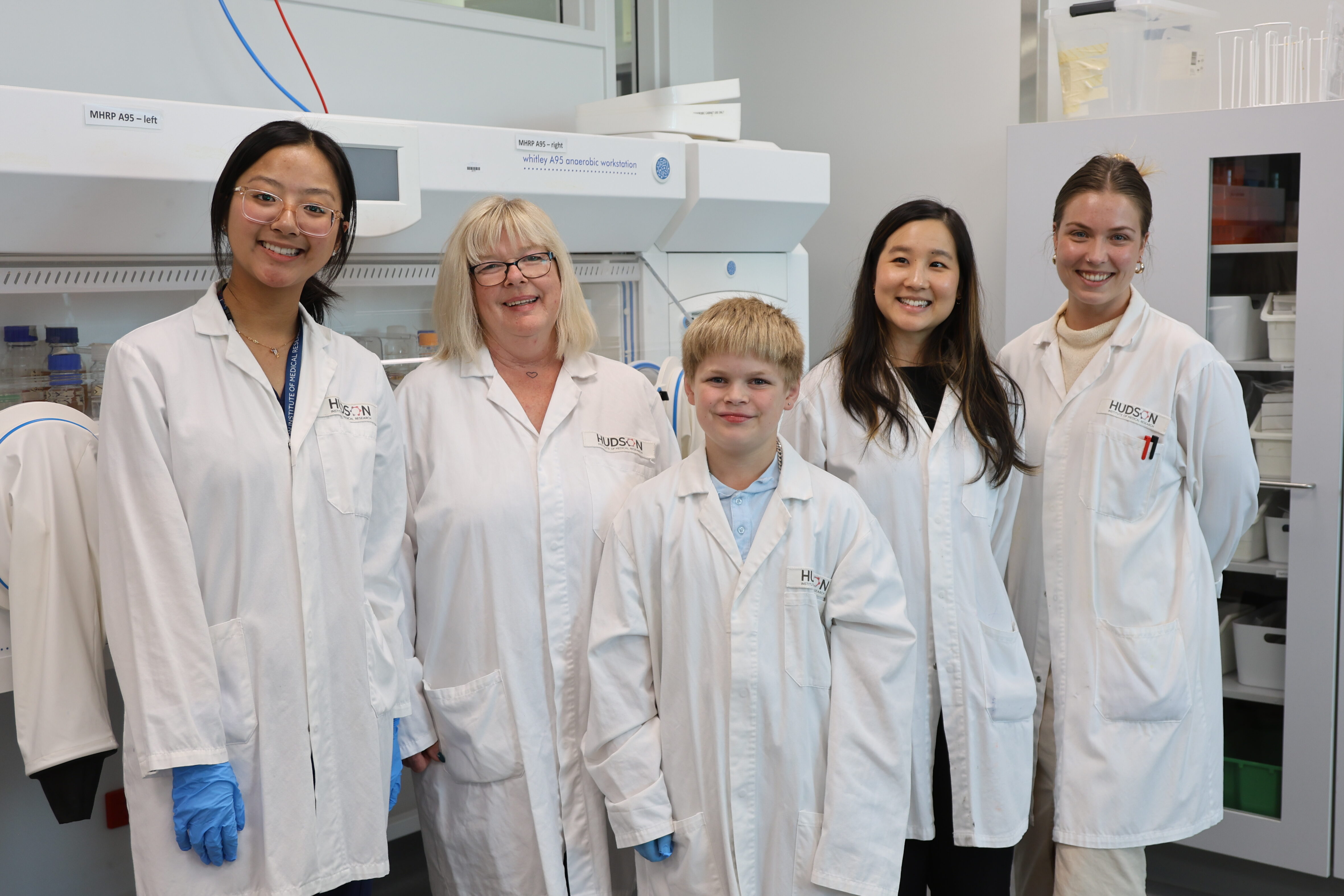 Noah, Nana Debbie and IBD researchers