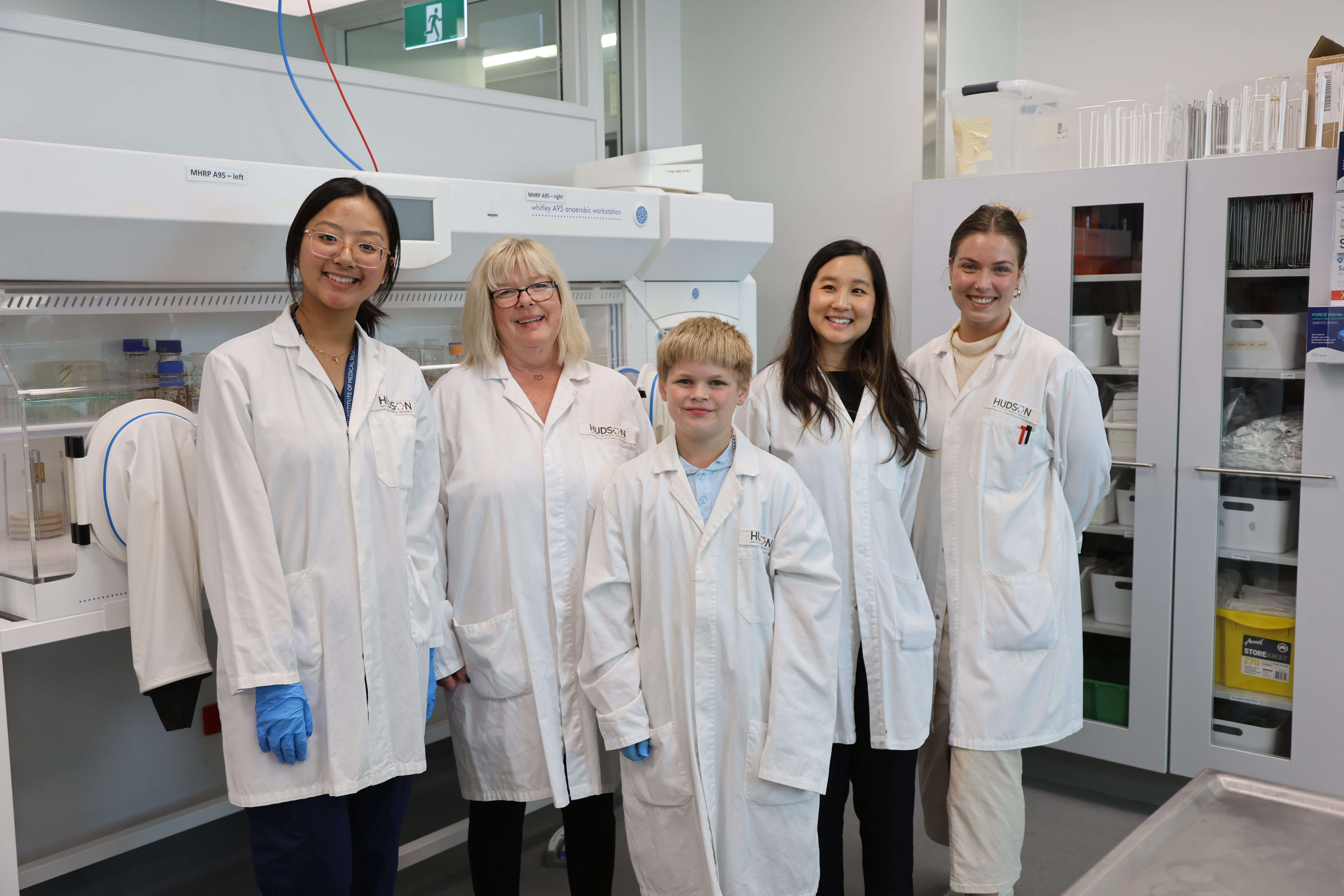 Noah, Nana Debbie and IBD researchers