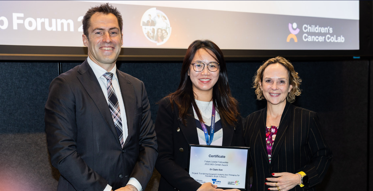 L-R: Nathan Lambert MP, Dr Claire Sun (CoLab Fellow), The Hon. Jaala Pulford