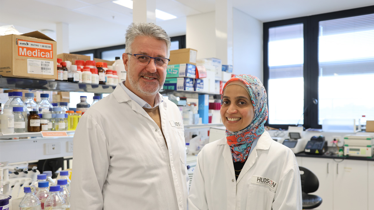 L-R: Dr Jim Vadolas, Dr Shahla Vilcassim, Myelodysplastic Syndromes (MDS)