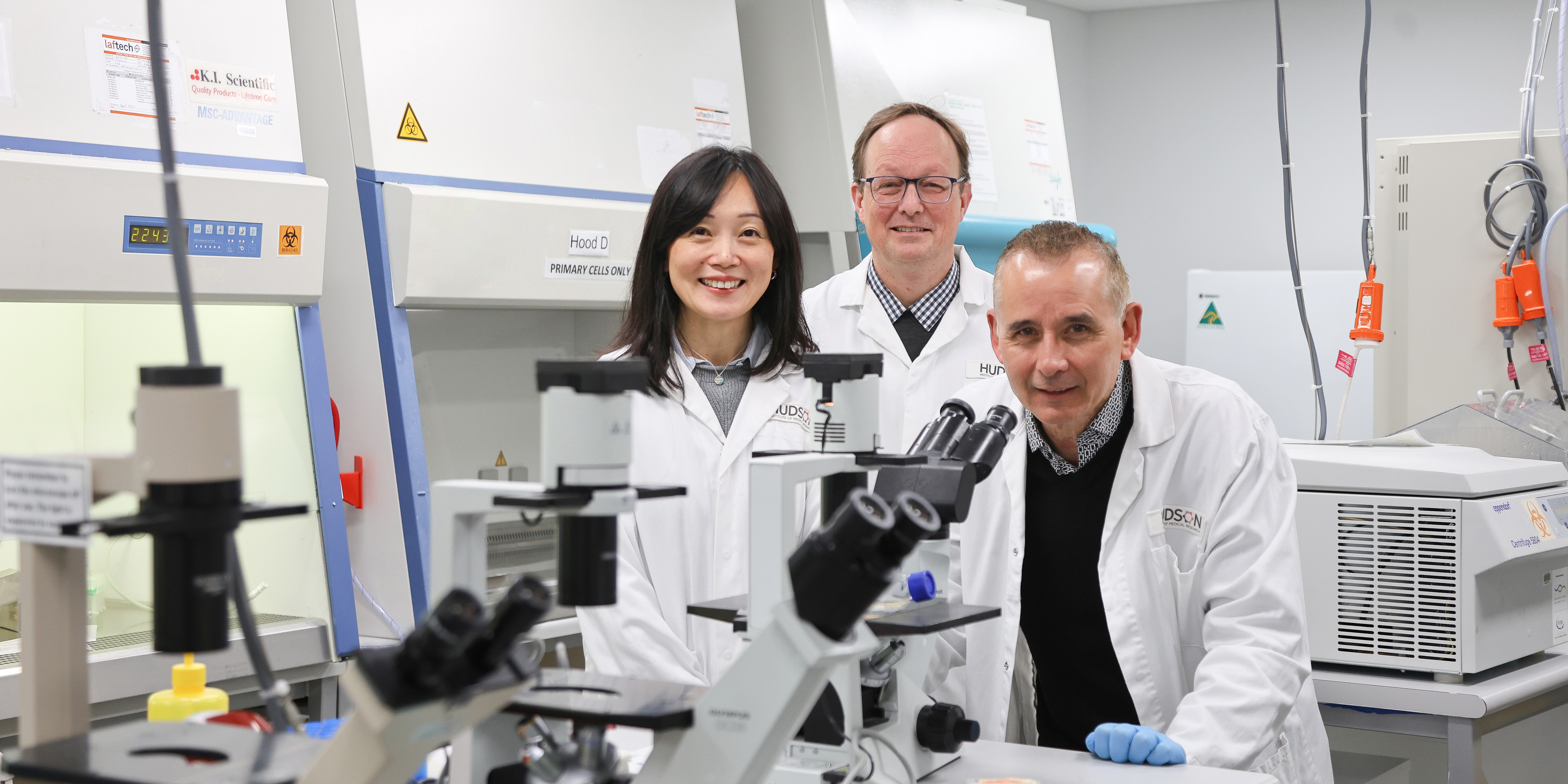 Prof Jun Yang, Prof Patrick Western, A/Prof Simon Chu